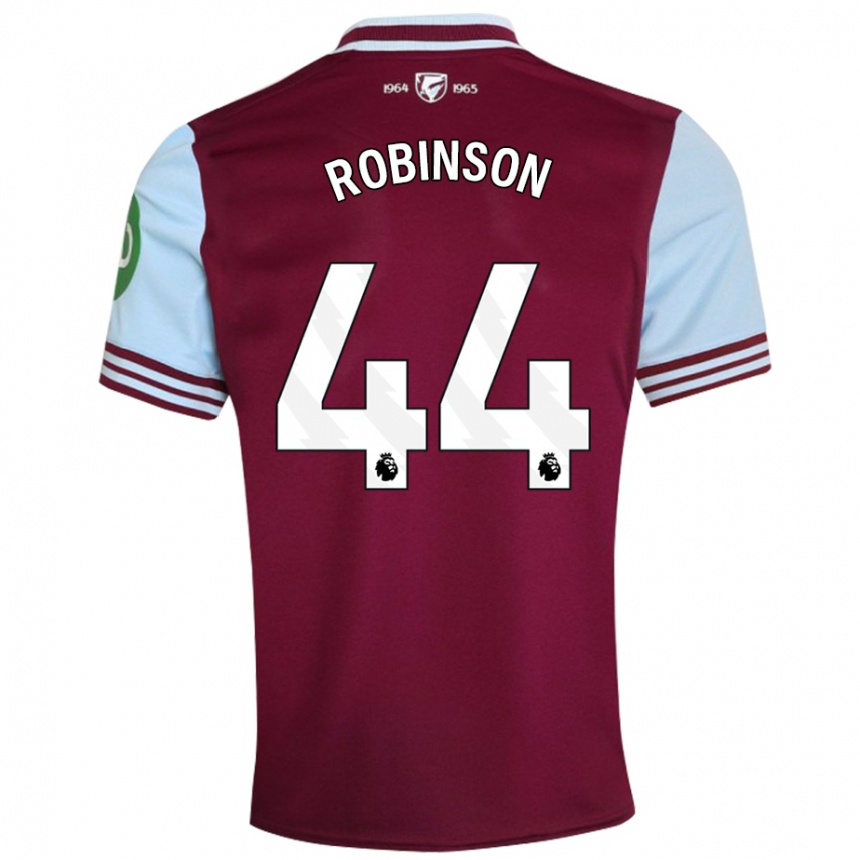 Vaikiškas Junior Robinson #44 Tamsiai Raudona Namų Marškinėliai 2024/25 T-Shirt