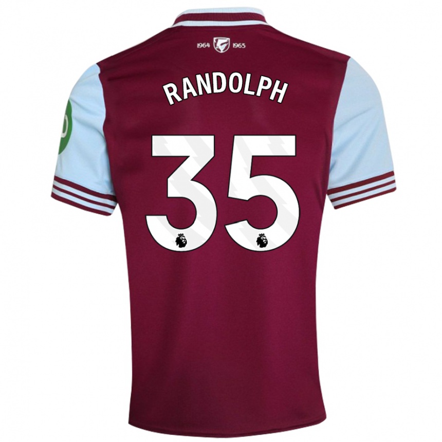 Vaikiškas Darren Randolph #35 Tamsiai Raudona Namų Marškinėliai 2024/25 T-Shirt