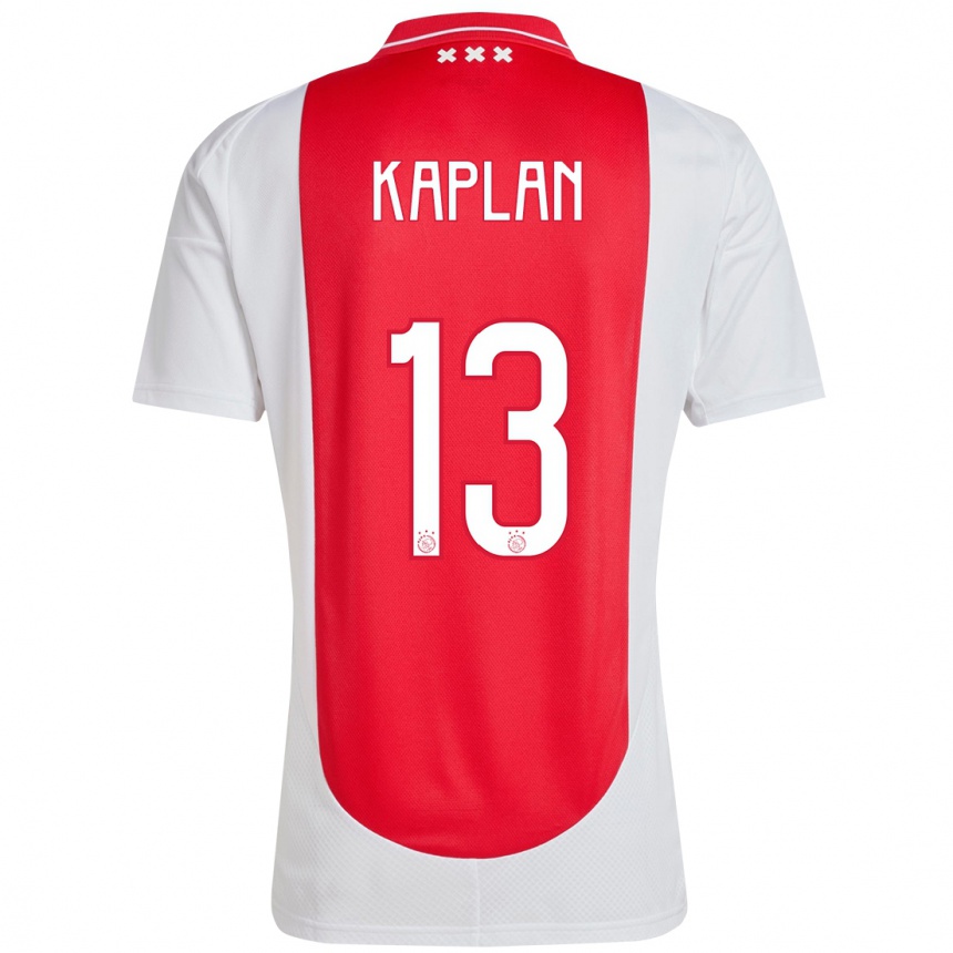 Vaikiškas Ahmetcan Kaplan #13 Raudona Balta Namų Marškinėliai 2024/25 T-Shirt