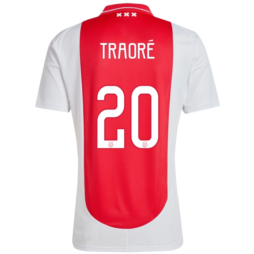 Vaikiškas Bertrand Traoré #20 Raudona Balta Namų Marškinėliai 2024/25 T-Shirt