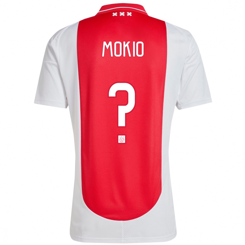 Vaikiškas Jorthy Mokio #0 Raudona Balta Namų Marškinėliai 2024/25 T-Shirt