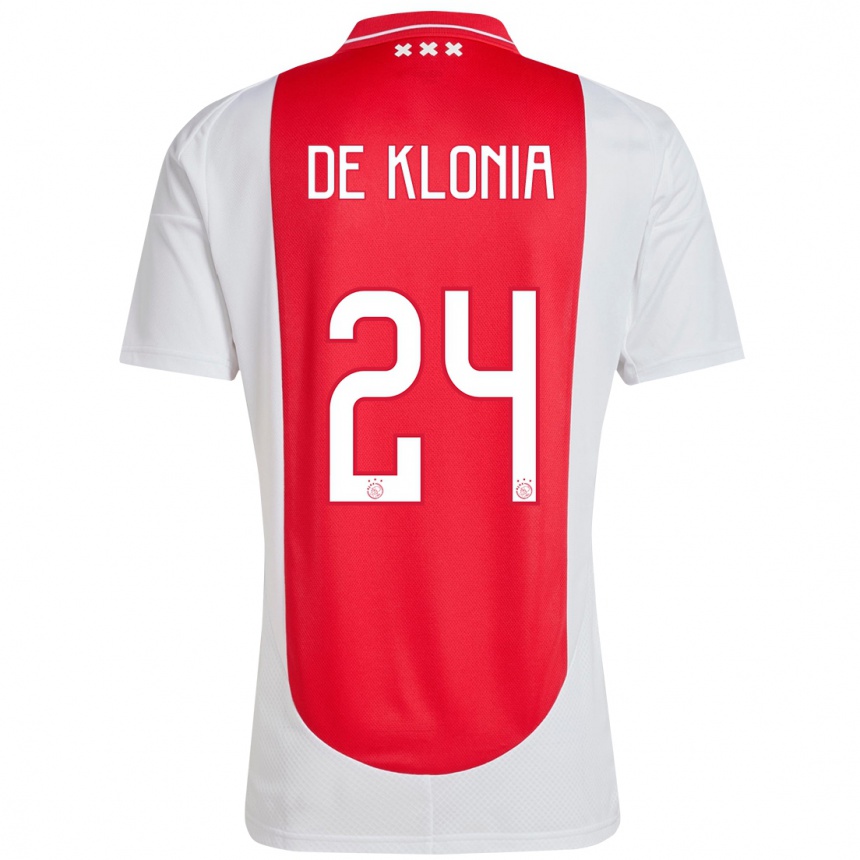 Vaikiškas Daliyah De Klonia #24 Raudona Balta Namų Marškinėliai 2024/25 T-Shirt