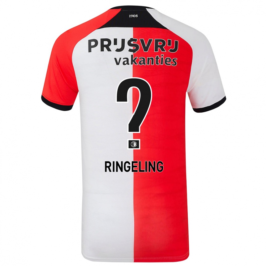 Vaikiškas Sam Ringeling #0 Raudona Balta Namų Marškinėliai 2024/25 T-Shirt