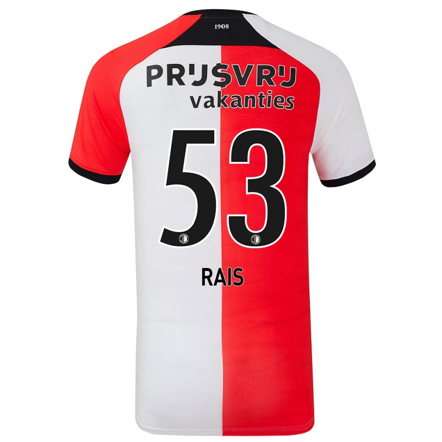 Vaikiškas Amir Rais #53 Raudona Balta Namų Marškinėliai 2024/25 T-Shirt