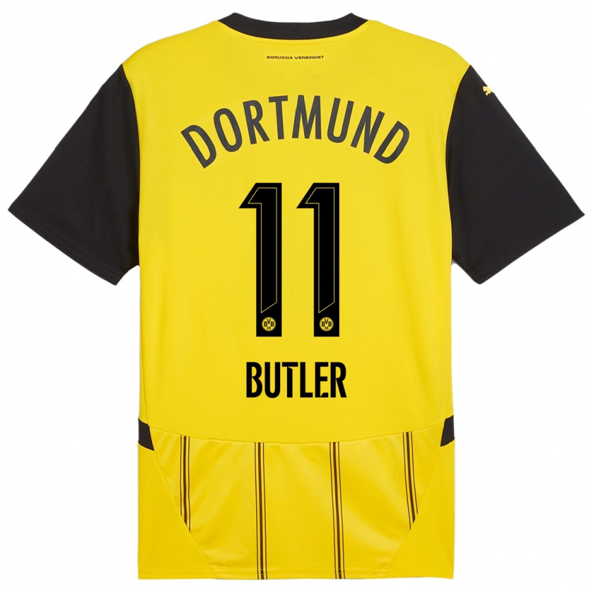 Vaikiškas Justin Butler #11 Geltona Juoda Namų Marškinėliai 2024/25 T-Shirt