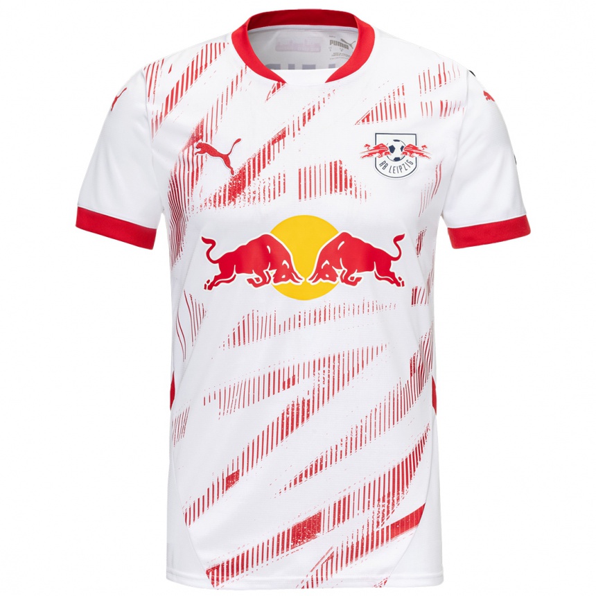 Vaikiškas Laurin Schößler #0 Balta Raudona Namų Marškinėliai 2024/25 T-Shirt