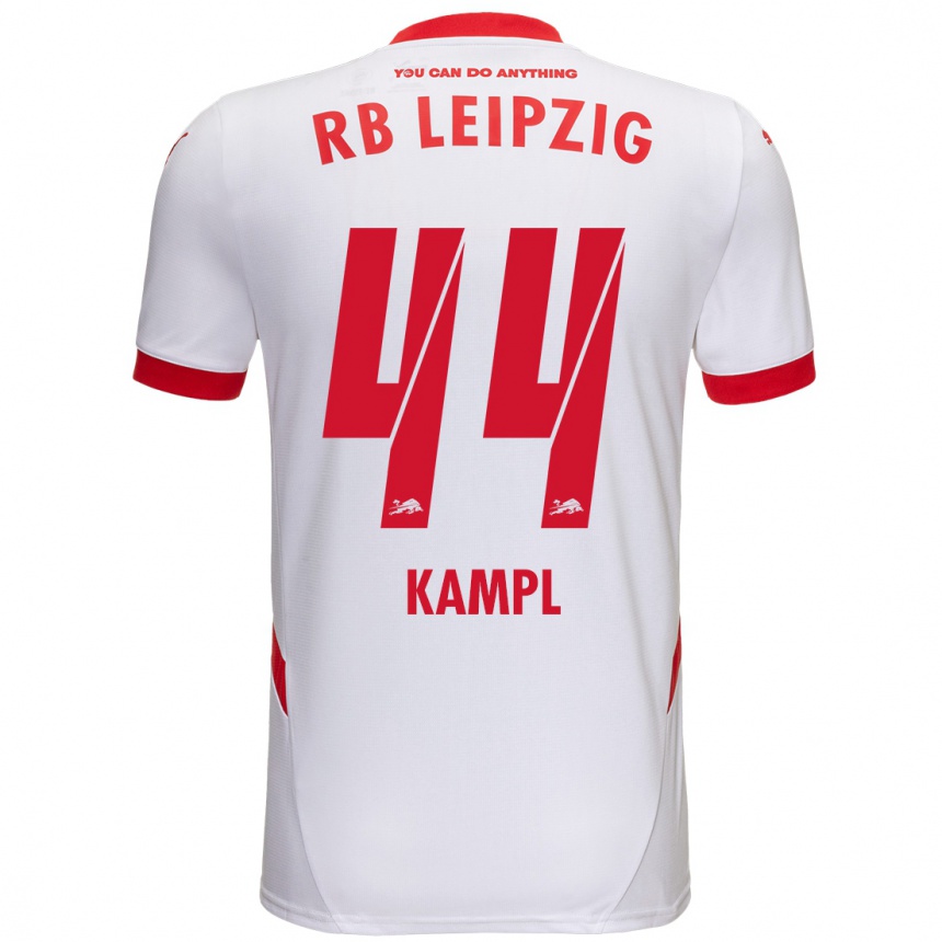 Vaikiškas Kevin Kampl #44 Balta Raudona Namų Marškinėliai 2024/25 T-Shirt