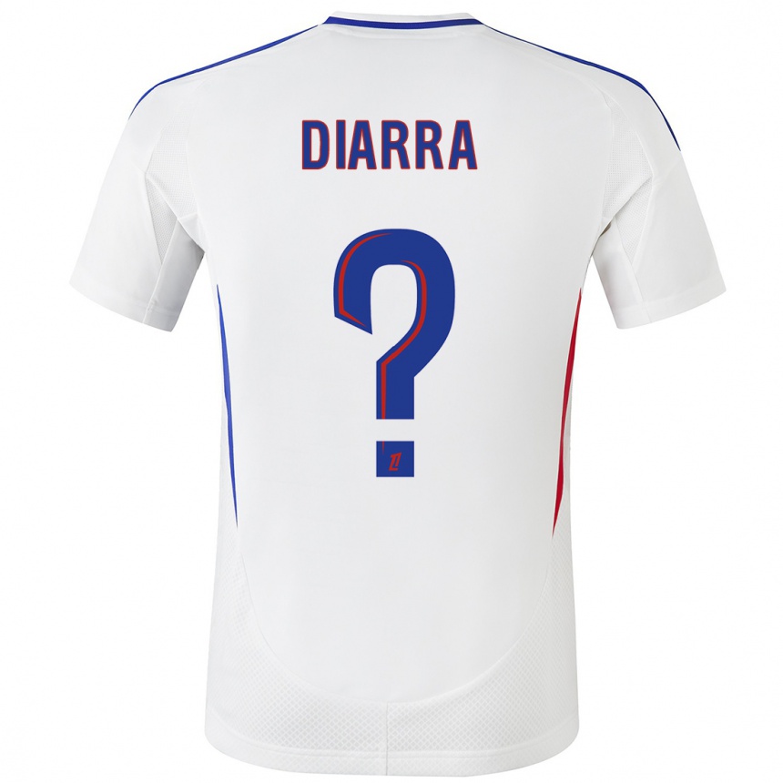 Vaikiškas Lassine Diarra #0 Balta Mėlyna Namų Marškinėliai 2024/25 T-Shirt