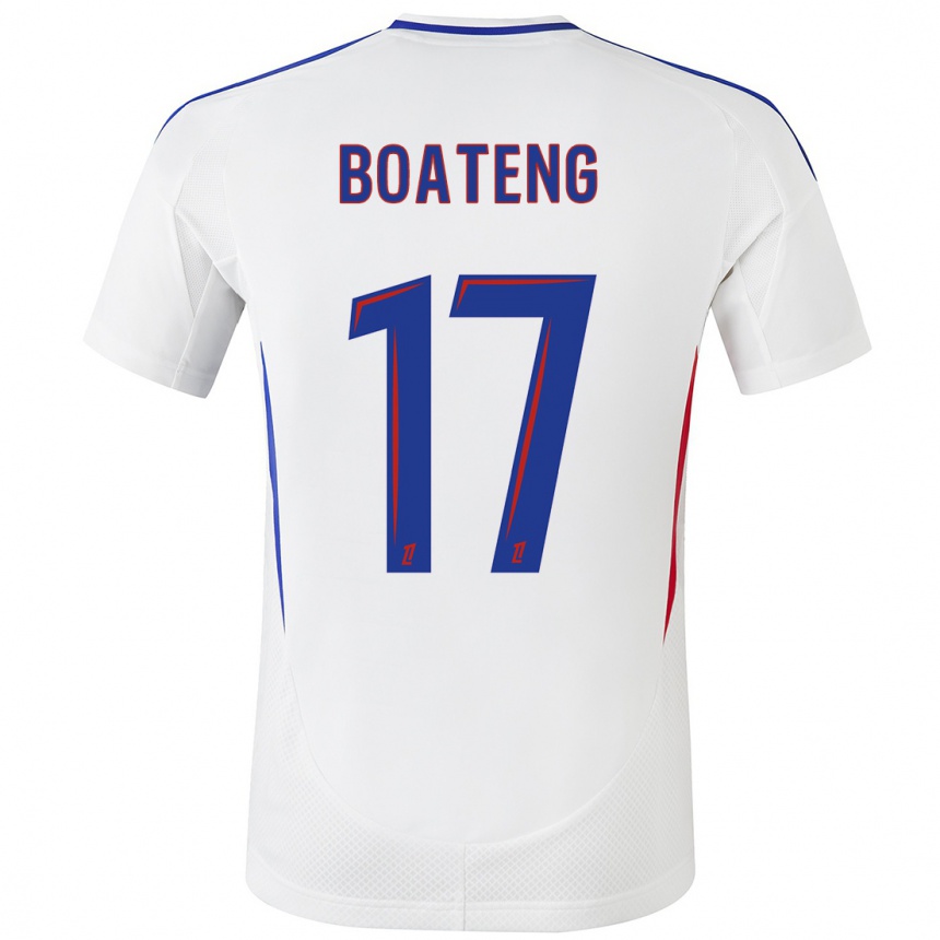 Vaikiškas Jerome Boateng #17 Balta Mėlyna Namų Marškinėliai 2024/25 T-Shirt