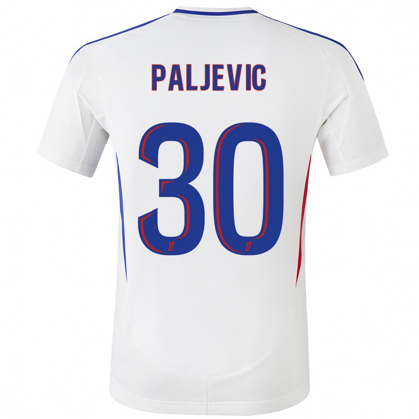 Vaikiškas Alyssia Paljevic #30 Balta Mėlyna Namų Marškinėliai 2024/25 T-Shirt