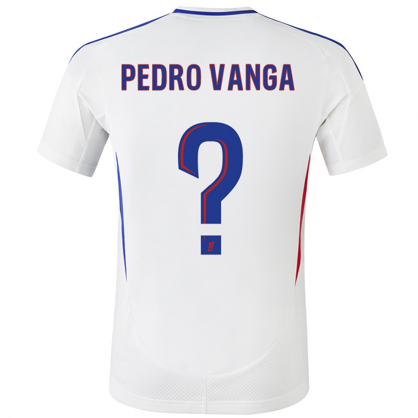 Vaikiškas Emerson Pedro Vanga #0 Balta Mėlyna Namų Marškinėliai 2024/25 T-Shirt