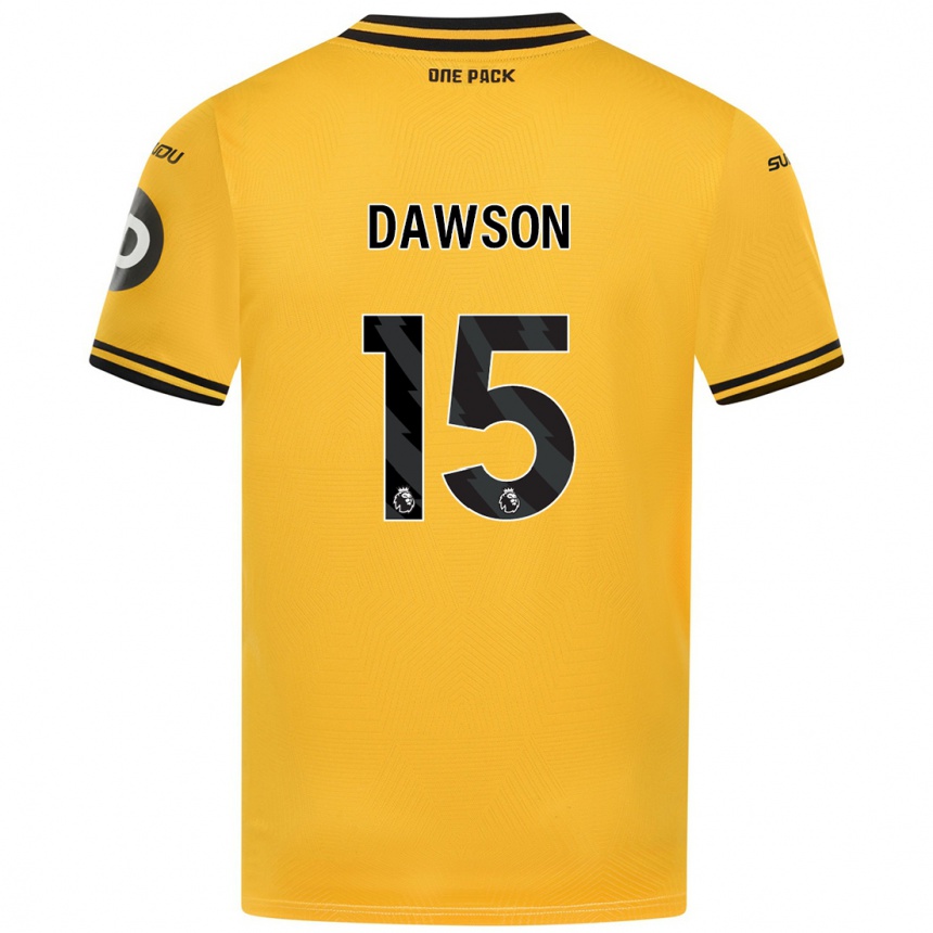 Vaikiškas Craig Dawson #15 Geltona Namų Marškinėliai 2024/25 T-Shirt