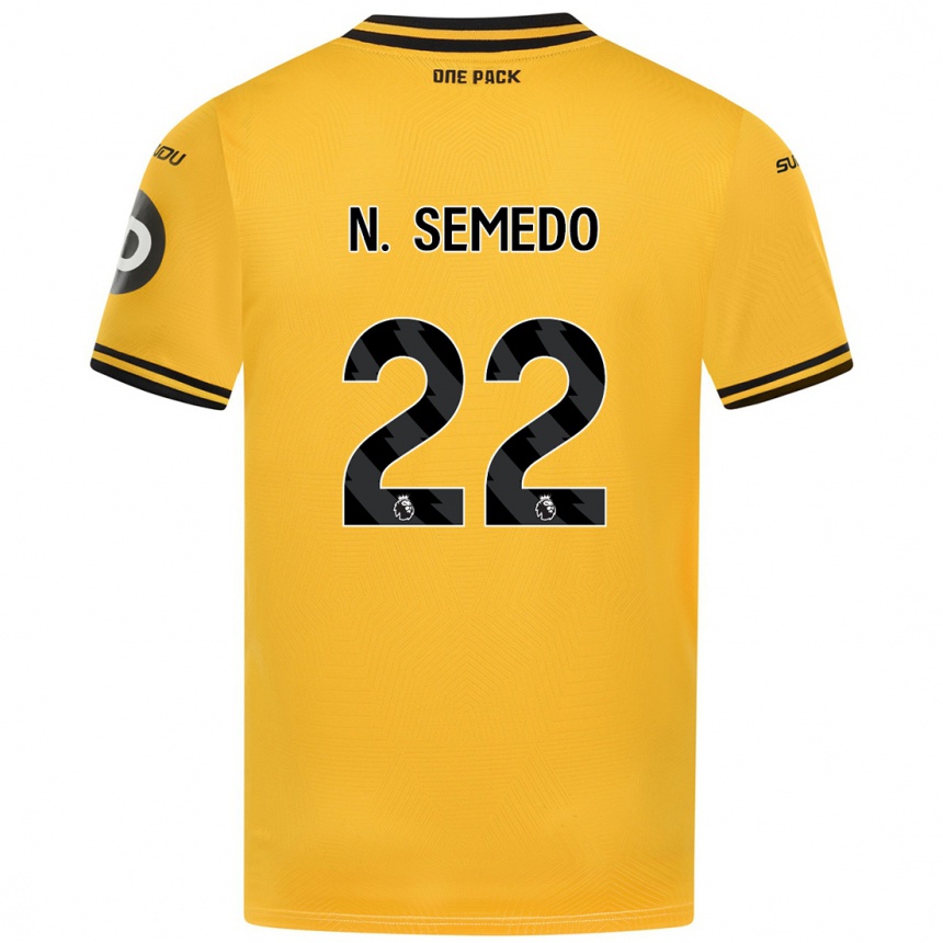 Vaikiškas Nélson Semedo #22 Geltona Namų Marškinėliai 2024/25 T-Shirt