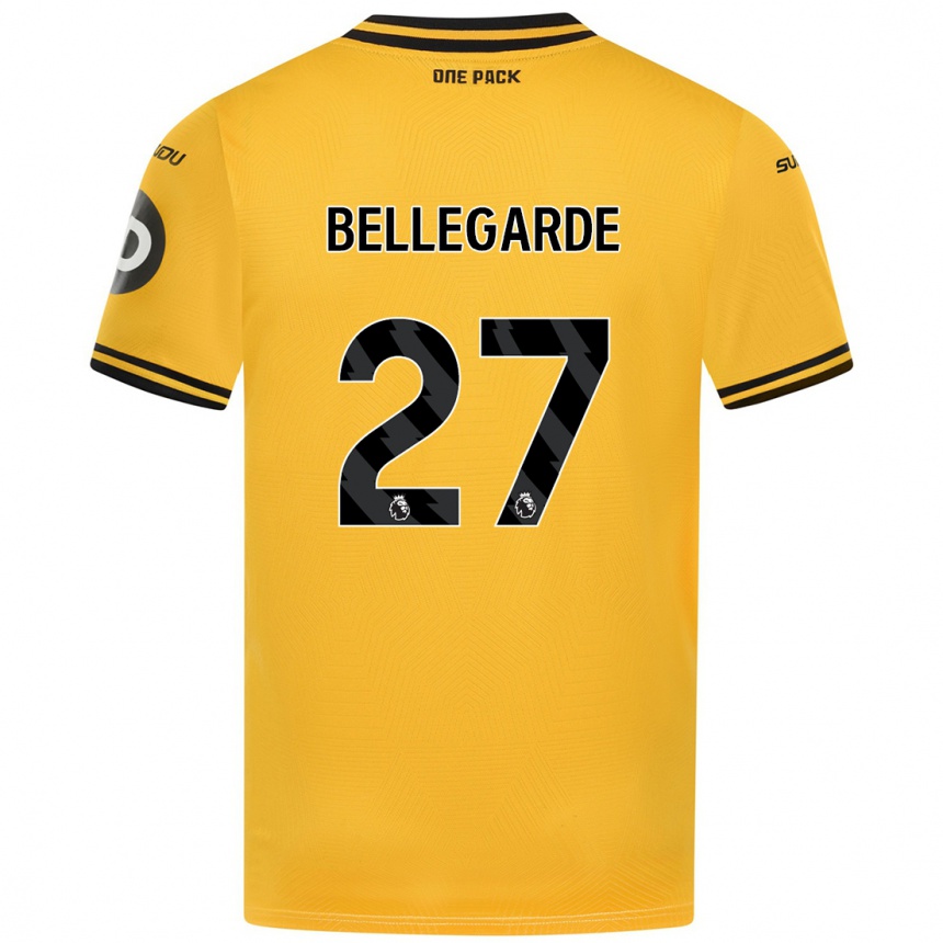 Vaikiškas Jean-Ricner Bellegarde #27 Geltona Namų Marškinėliai 2024/25 T-Shirt