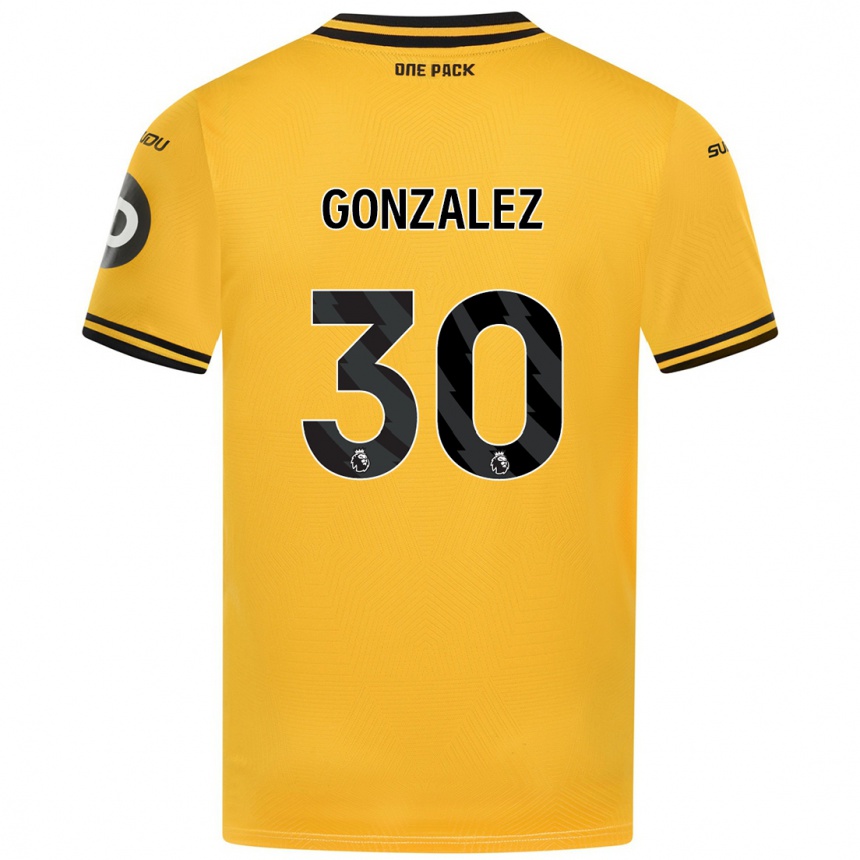 Vaikiškas Enso González #30 Geltona Namų Marškinėliai 2024/25 T-Shirt