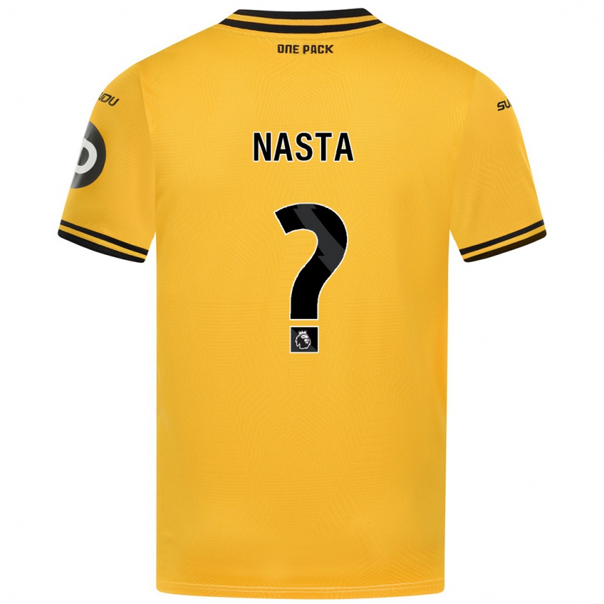 Vaikiškas Arthur Nasta #0 Geltona Namų Marškinėliai 2024/25 T-Shirt