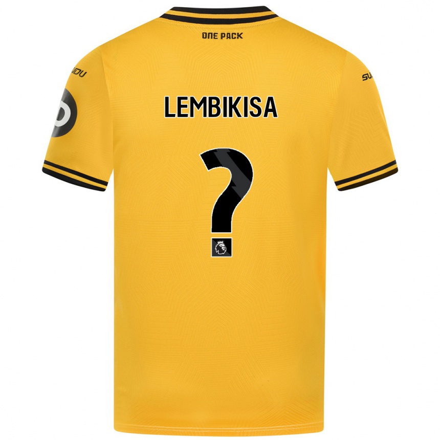 Vaikiškas Dexter Lembikisa #0 Geltona Namų Marškinėliai 2024/25 T-Shirt