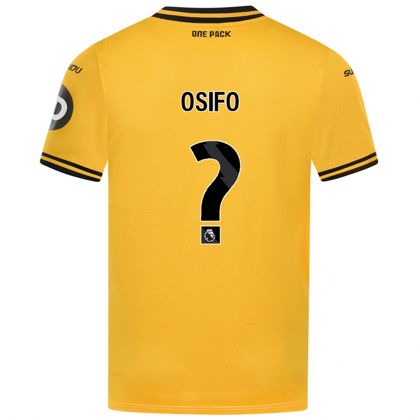 Vaikiškas David Osifo #0 Geltona Namų Marškinėliai 2024/25 T-Shirt