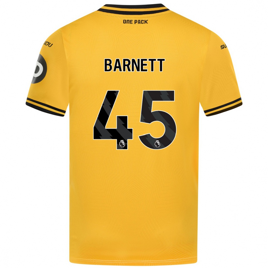 Vaikiškas Ty Barnett #45 Geltona Namų Marškinėliai 2024/25 T-Shirt