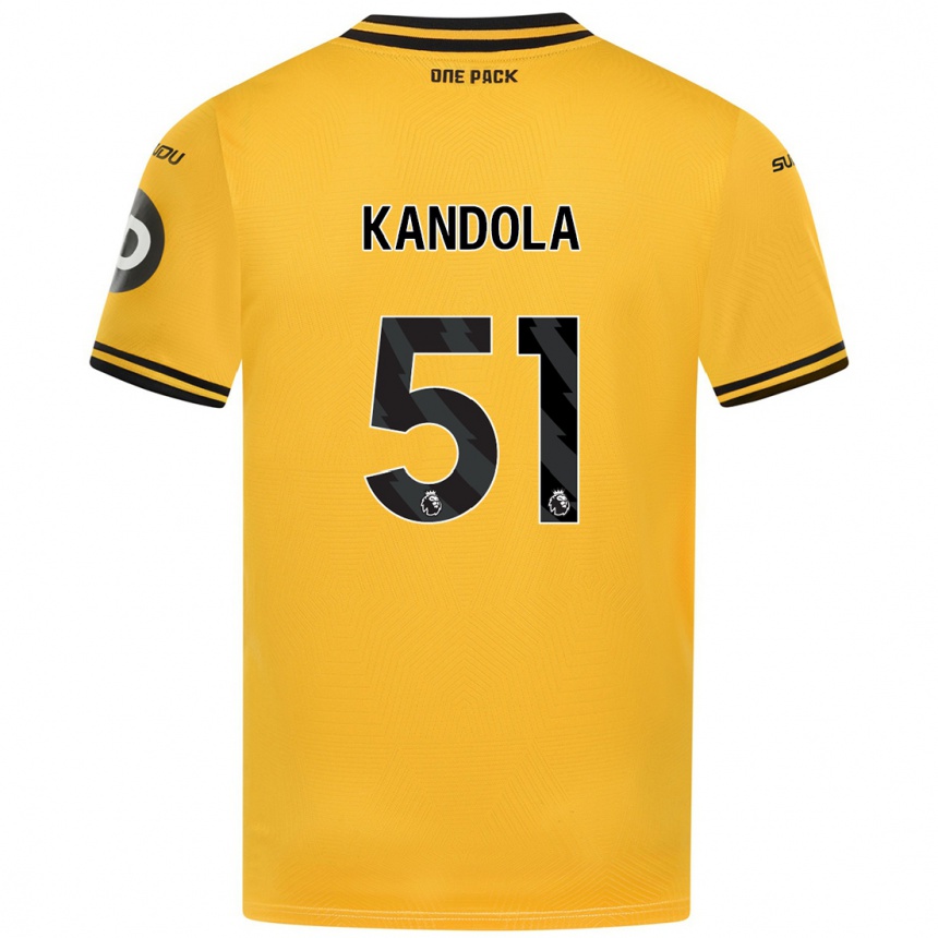 Vaikiškas Kam Kandola #51 Geltona Namų Marškinėliai 2024/25 T-Shirt