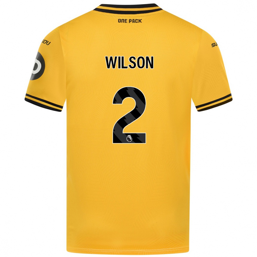 Vaikiškas Ellie Wilson #2 Geltona Namų Marškinėliai 2024/25 T-Shirt