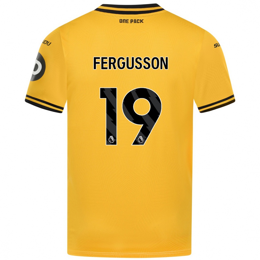 Vaikiškas Liv Fergusson #19 Geltona Namų Marškinėliai 2024/25 T-Shirt