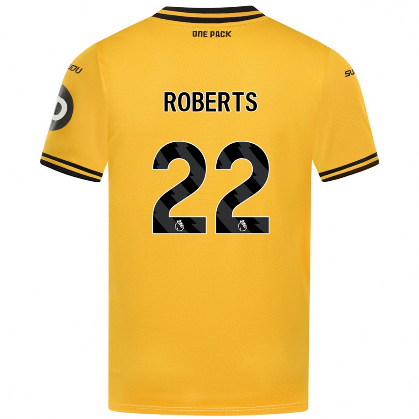 Vaikiškas Beth Roberts #22 Geltona Namų Marškinėliai 2024/25 T-Shirt