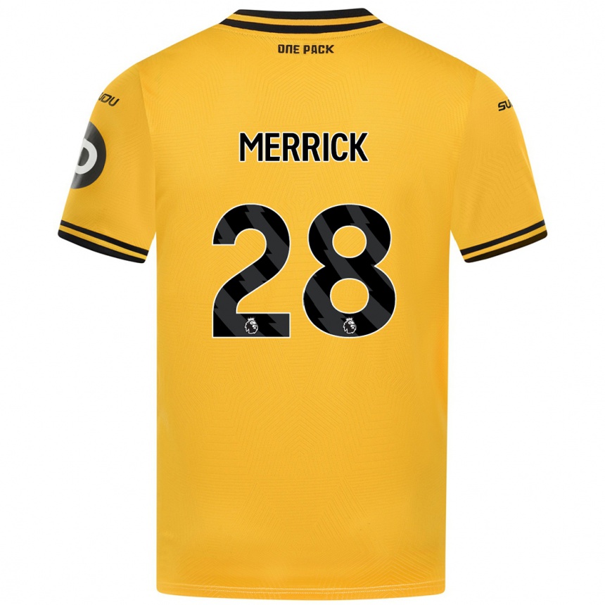 Vaikiškas Beth Merrick #28 Geltona Namų Marškinėliai 2024/25 T-Shirt