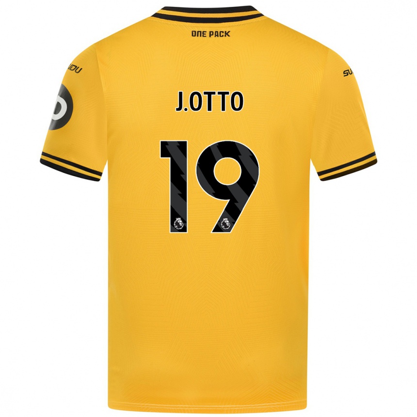 Vaikiškas Jonny Otto #19 Geltona Namų Marškinėliai 2024/25 T-Shirt