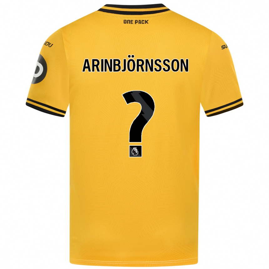 Vaikiškas Pálmi Rafn Arinbjörnsson #0 Geltona Namų Marškinėliai 2024/25 T-Shirt