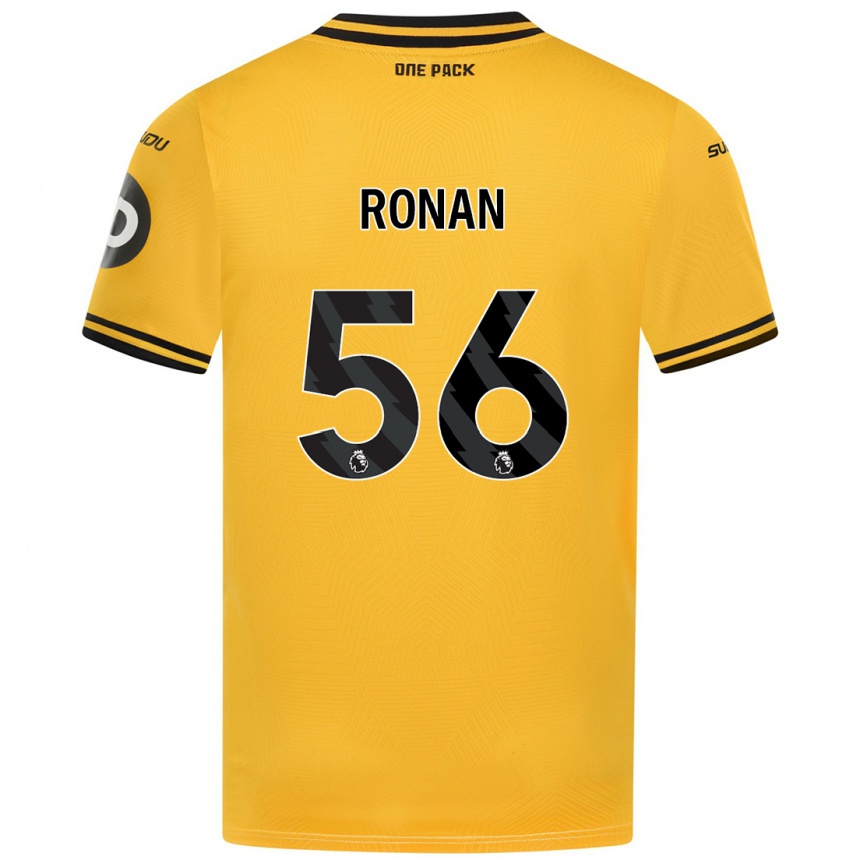 Vaikiškas Connor Ronan #56 Geltona Namų Marškinėliai 2024/25 T-Shirt