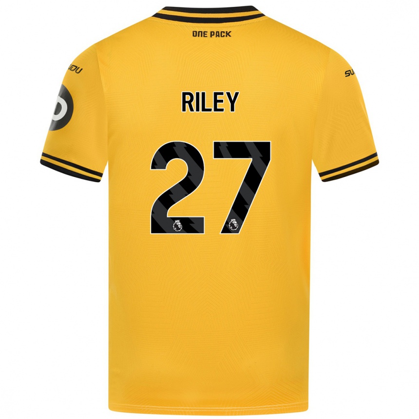 Vaikiškas Lauren Riley #27 Geltona Namų Marškinėliai 2024/25 T-Shirt