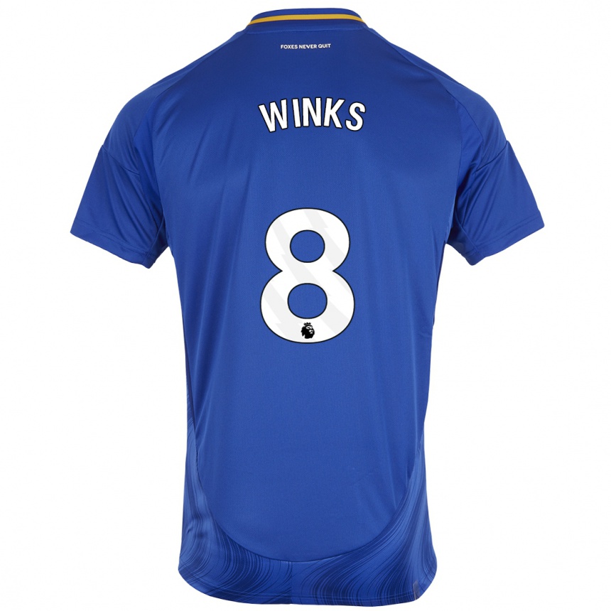 Vaikiškas Harry Winks #8 Mėlyna Balta Namų Marškinėliai 2024/25 T-Shirt