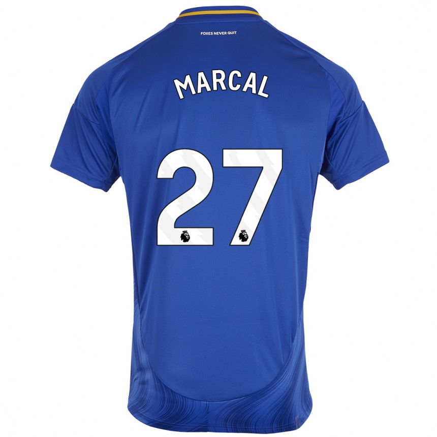 Vaikiškas Wanya Marçal #27 Mėlyna Balta Namų Marškinėliai 2024/25 T-Shirt