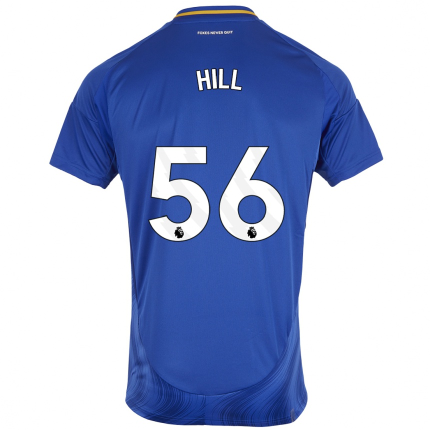 Vaikiškas Deniche Hill #56 Mėlyna Balta Namų Marškinėliai 2024/25 T-Shirt