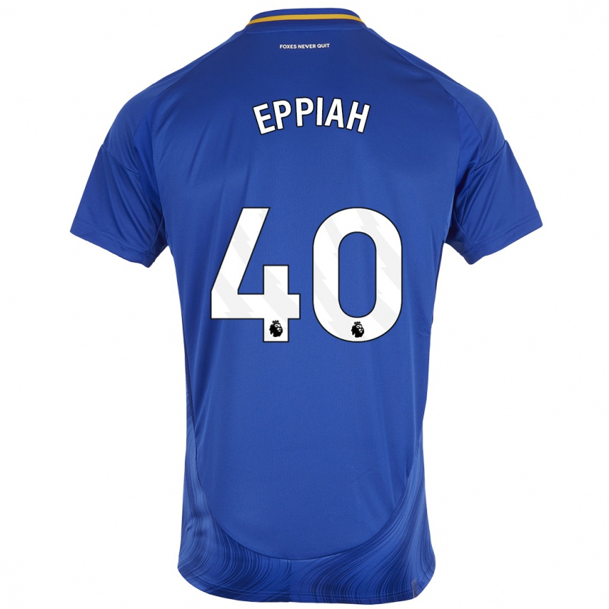 Vaikiškas Josh Eppiah #40 Mėlyna Balta Namų Marškinėliai 2024/25 T-Shirt