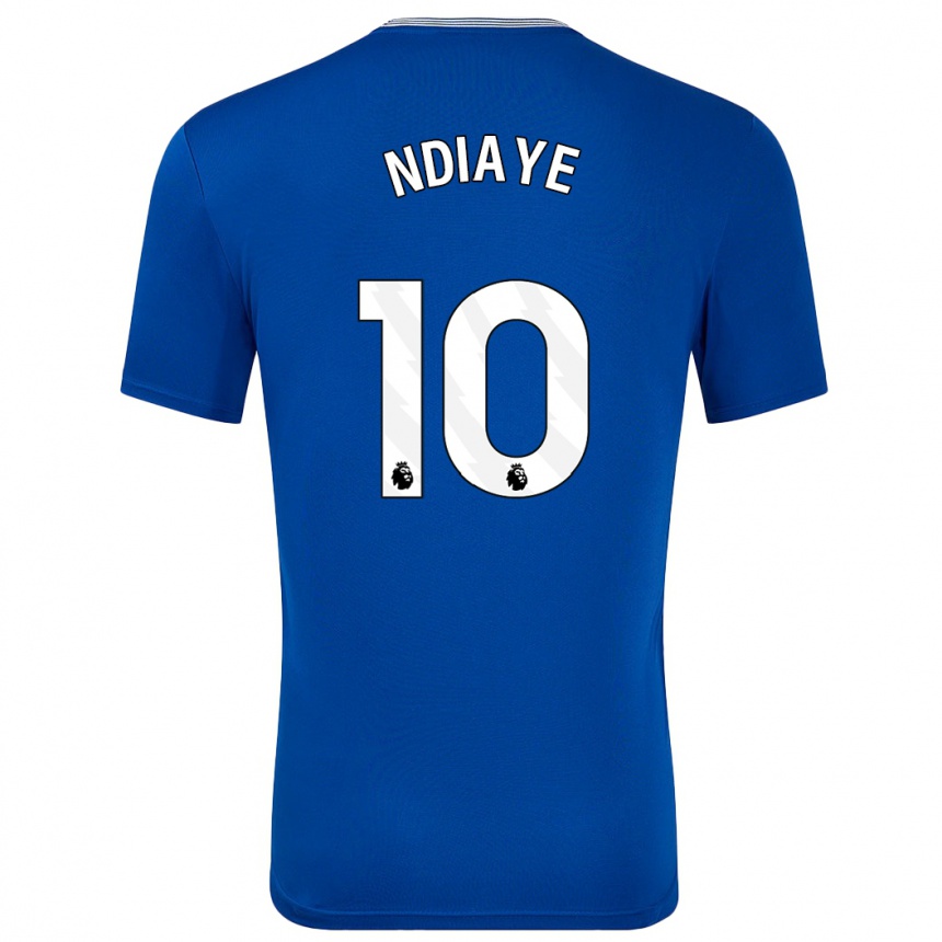 Vaikiškas Iliman Ndiaye #10 Mėlyna Su Namų Marškinėliai 2024/25 T-Shirt