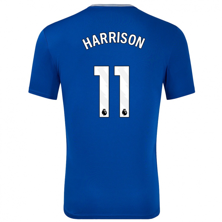 Vaikiškas Jack Harrison #11 Mėlyna Su Namų Marškinėliai 2024/25 T-Shirt