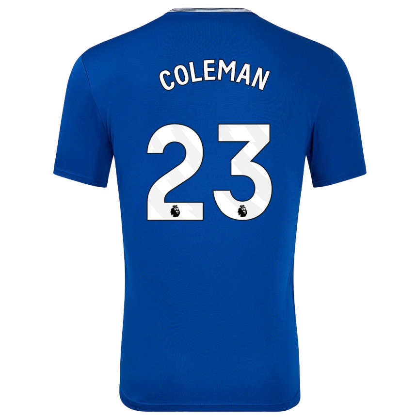 Vaikiškas Seamus Coleman #23 Mėlyna Su Namų Marškinėliai 2024/25 T-Shirt