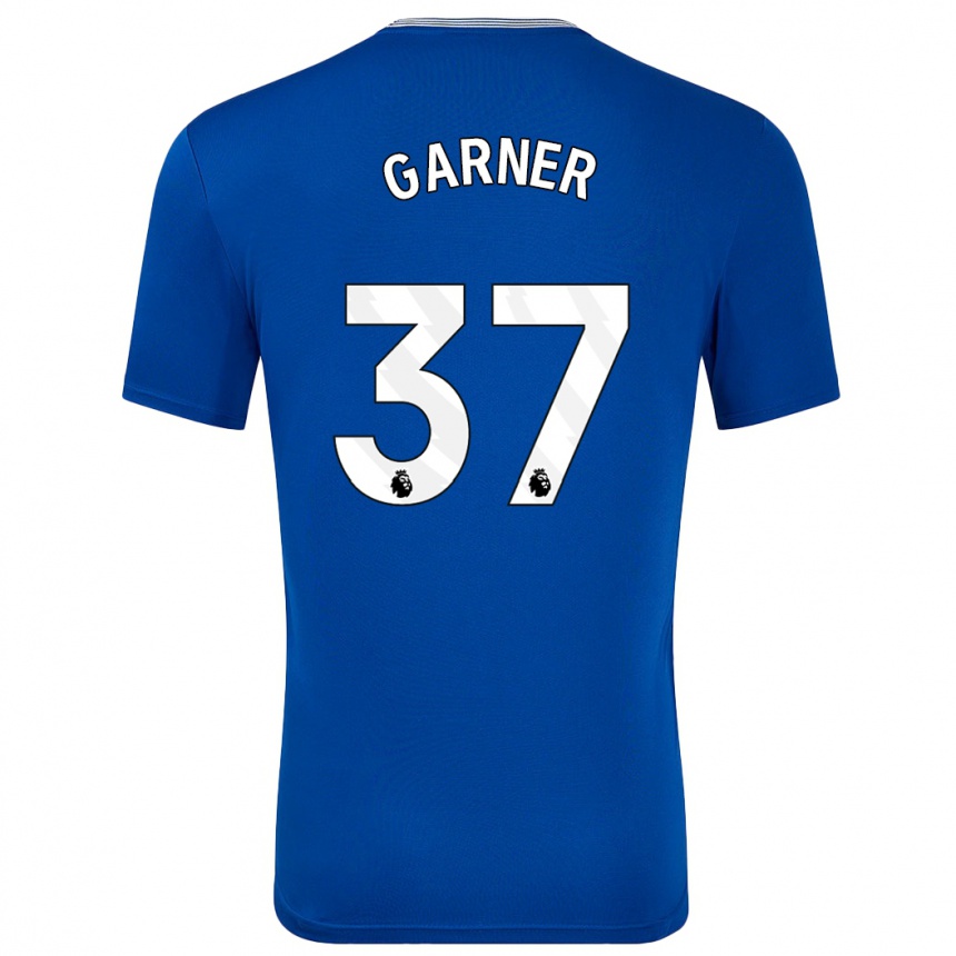 Vaikiškas James Garner #37 Mėlyna Su Namų Marškinėliai 2024/25 T-Shirt