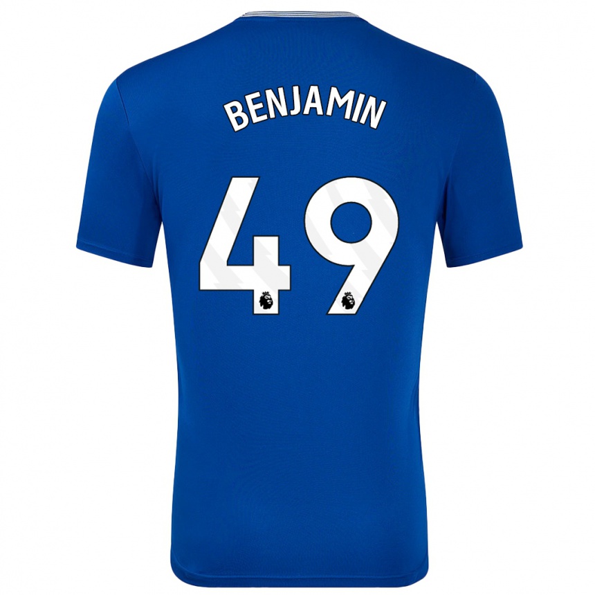 Vaikiškas Omari Benjamin #49 Mėlyna Su Namų Marškinėliai 2024/25 T-Shirt