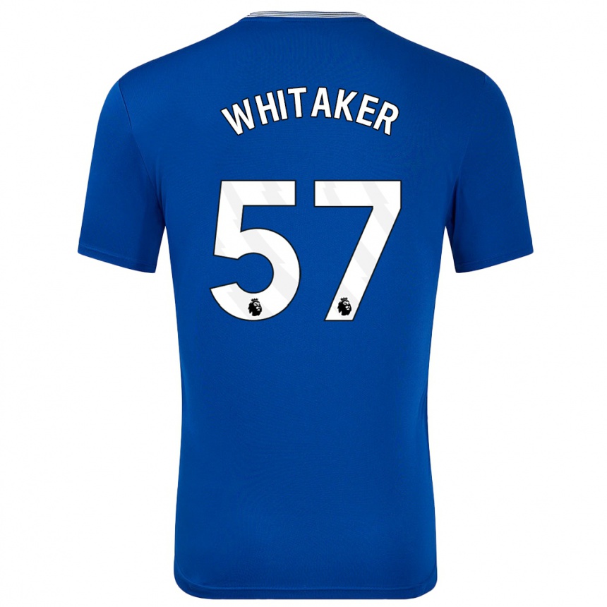 Vaikiškas Charlie Whitaker #57 Mėlyna Su Namų Marškinėliai 2024/25 T-Shirt