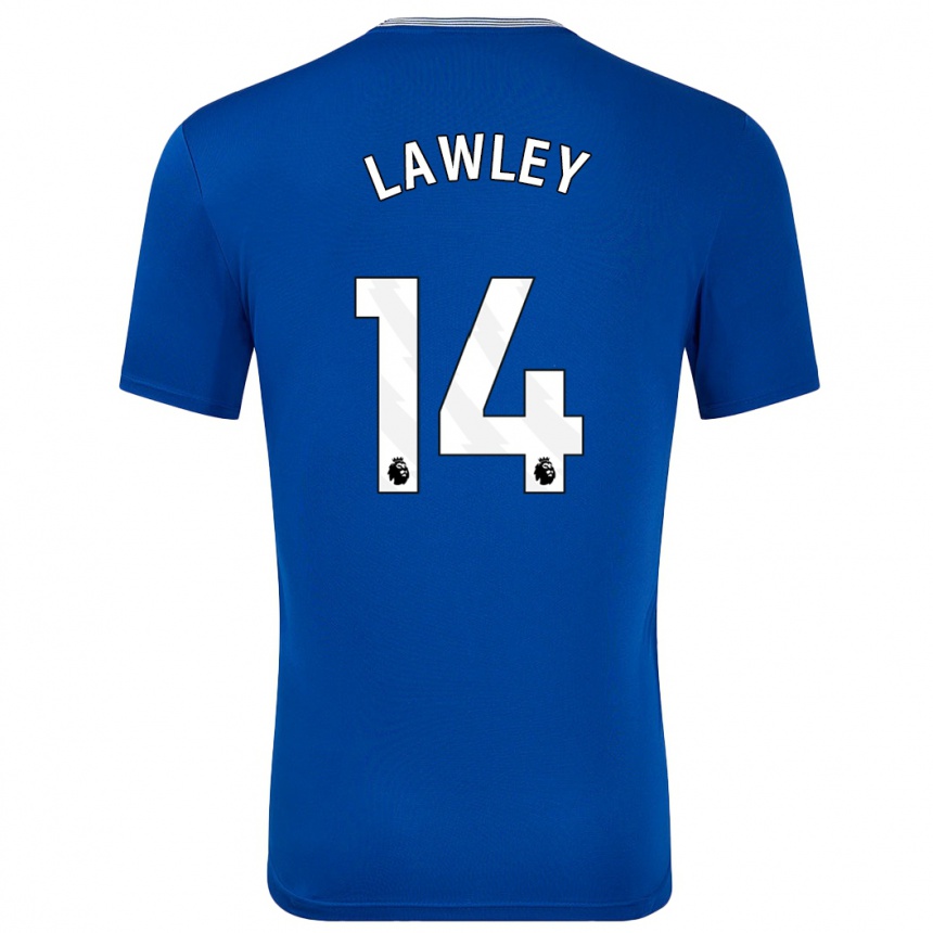 Vaikiškas Melissa Lawley #14 Mėlyna Su Namų Marškinėliai 2024/25 T-Shirt