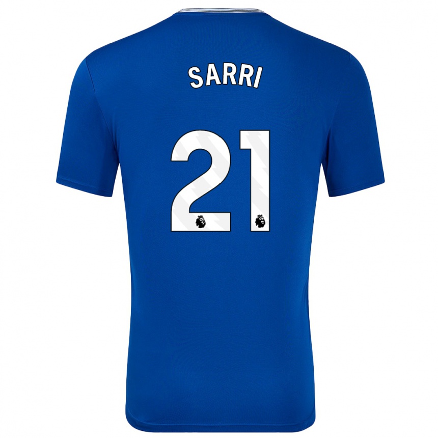 Vaikiškas Veatriki Sarri #21 Mėlyna Su Namų Marškinėliai 2024/25 T-Shirt