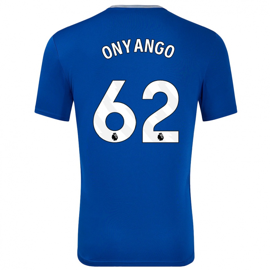 Vaikiškas Tyler Onyango #62 Mėlyna Su Namų Marškinėliai 2024/25 T-Shirt