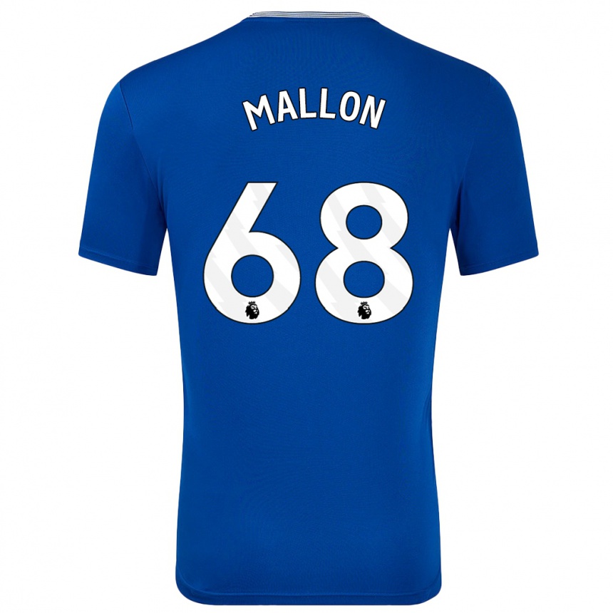 Vaikiškas Mathew Mallon #68 Mėlyna Su Namų Marškinėliai 2024/25 T-Shirt