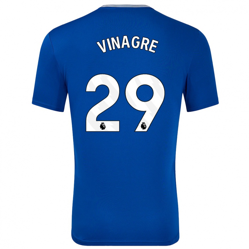 Vaikiškas Ruben Vinagre #29 Mėlyna Su Namų Marškinėliai 2024/25 T-Shirt