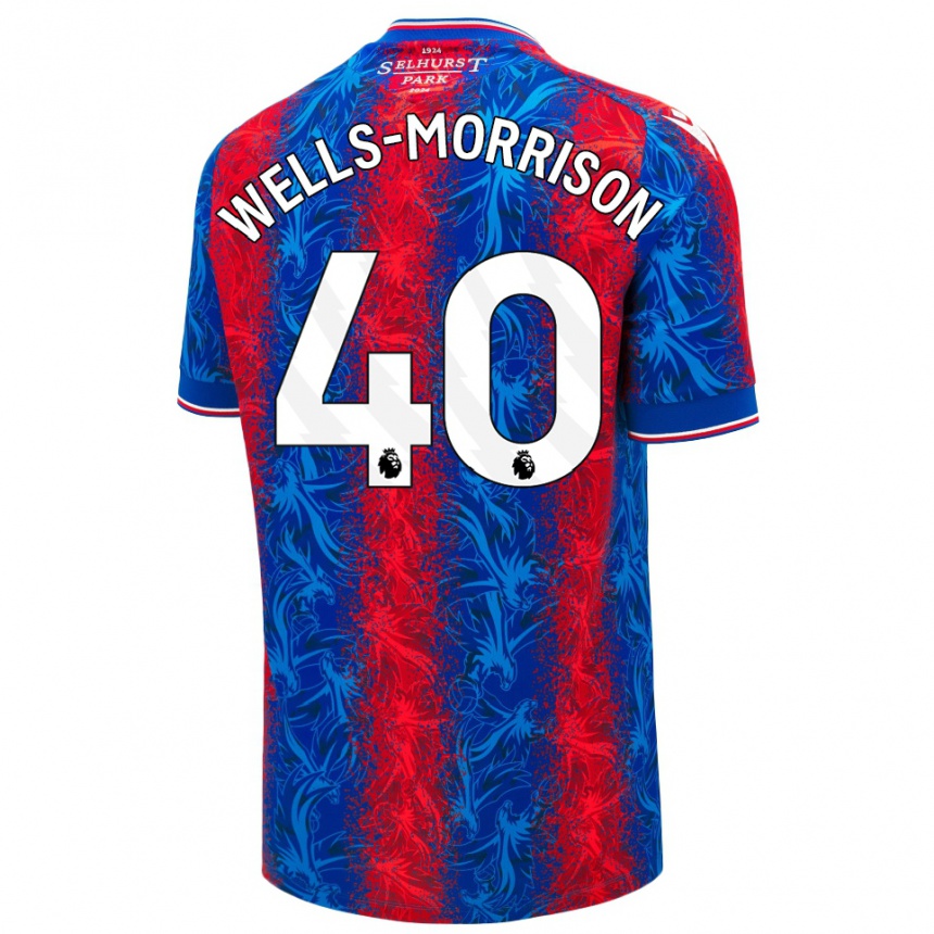 Vaikiškas Jack Wells-Morrison #40 Raudonos Mėlynos Juostelės Namų Marškinėliai 2024/25 T-Shirt