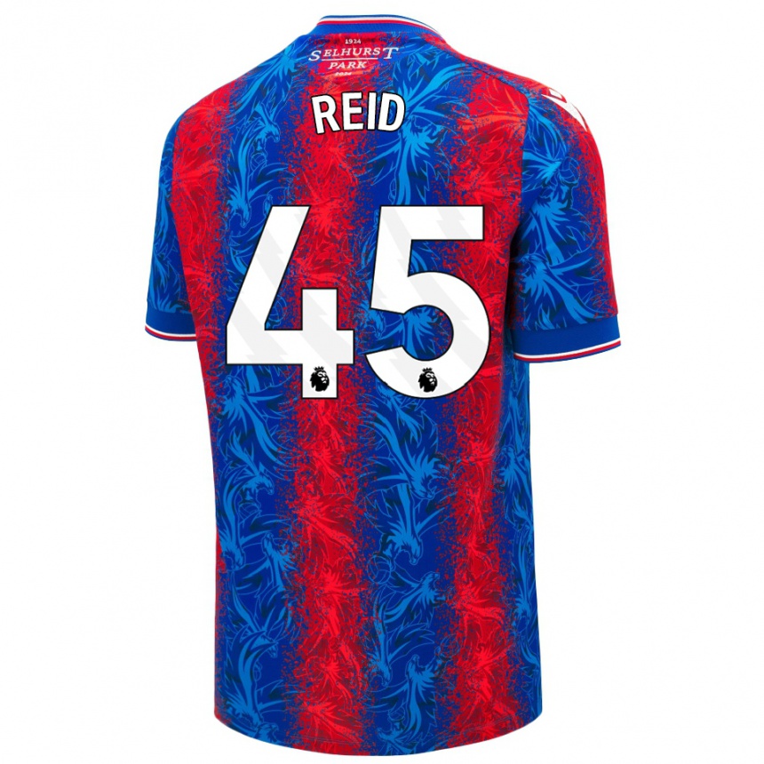 Vaikiškas Dylan Reid #45 Raudonos Mėlynos Juostelės Namų Marškinėliai 2024/25 T-Shirt