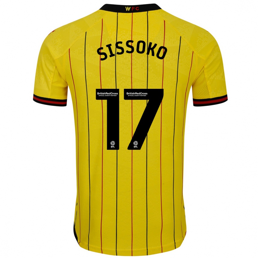 Vaikiškas Moussa Sissoko #17 Geltona Juoda Namų Marškinėliai 2024/25 T-Shirt